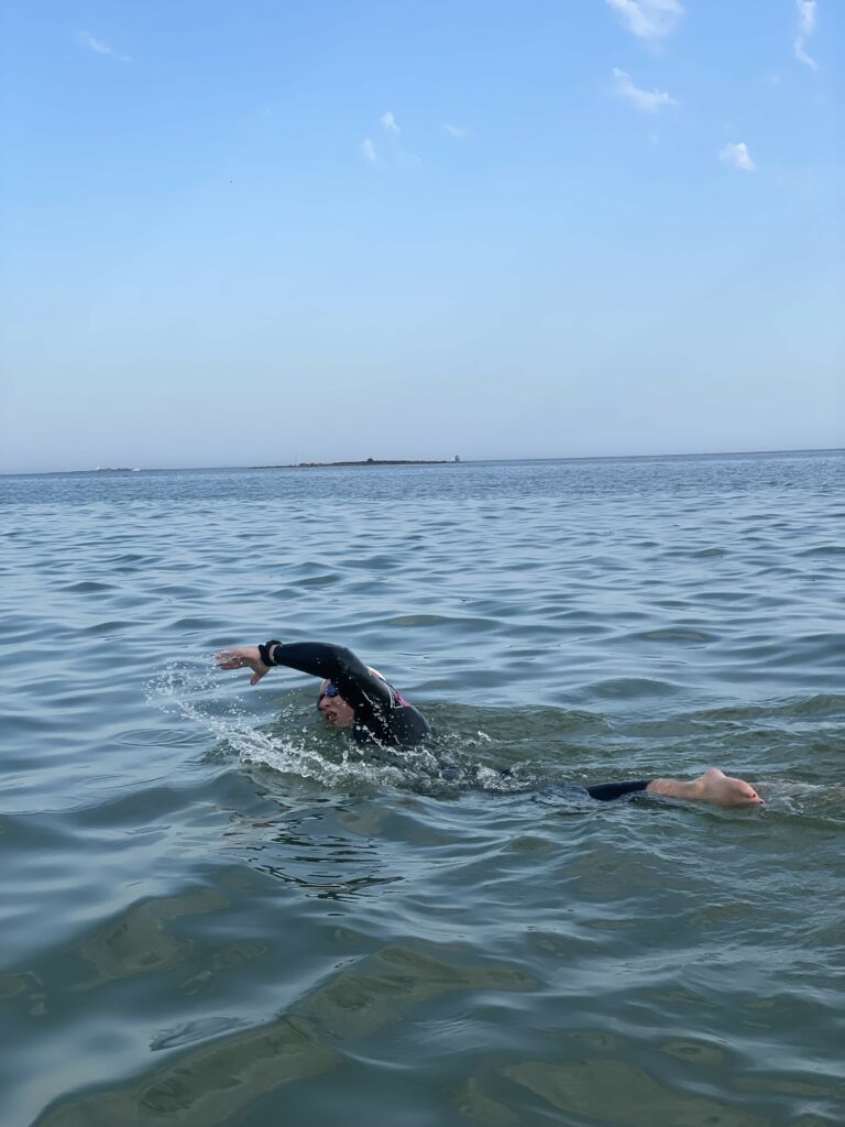 nage en mer